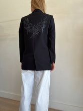 Load image into Gallery viewer, Zadig &amp; Voltaire -Single Breast  Jacket w Beaded Back - Black - S
