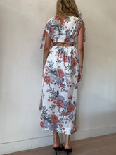 Load image into Gallery viewer, Sofia - Cut Out Floral Midi Dress - White - S
