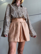 Load image into Gallery viewer, Zimmermann - Linen Shorts w Circle Waist Detail - Tan - 1

