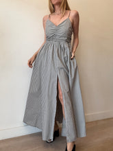 Load image into Gallery viewer, Watson x Watson - ShoeString Maxi Dress w Ruched Bustier- Stripe - 12
