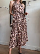 Load image into Gallery viewer, Zimmermann - Silk Super Eight High Neck Midi Dress - Leopard - 2
