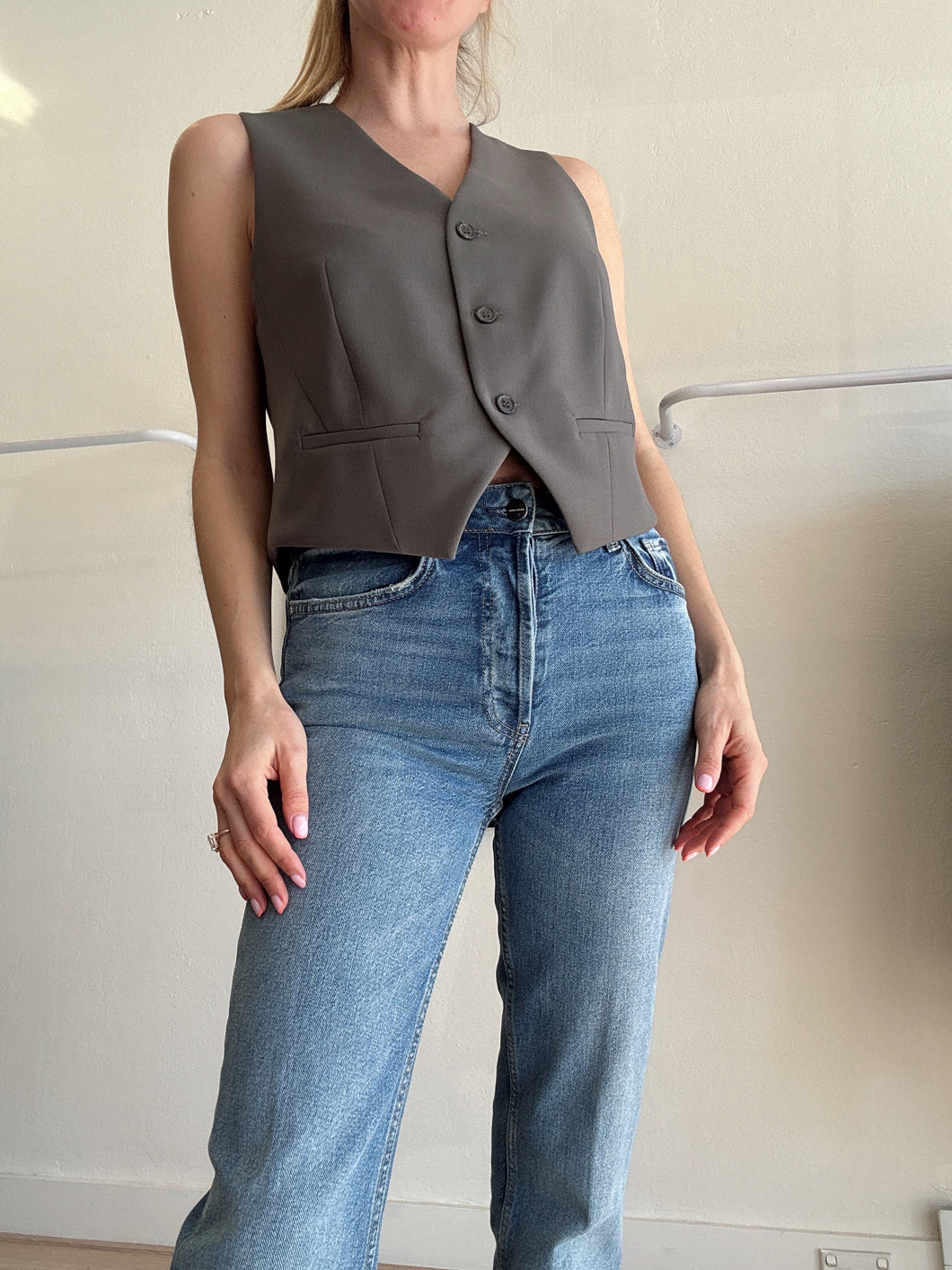 Viktoria & Woods - Stummer Vest - Charcoal - 2 - NWT - RRP $390