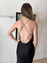 Load image into Gallery viewer, Dion Lee - Silk Charmeuse Cowl Midi dress - Black - 6 - bnwt - RRP$745
