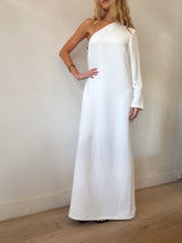 Load image into Gallery viewer, Esse - One Shoulder Column Maxi Dress - White - 12 - BNWT
