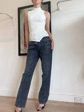 Load image into Gallery viewer, Toteme - Ribbed Asymmetrical Top - Ivory - XXS - RRP$670
