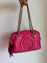 Load image into Gallery viewer, Gucci - Soho Double Chain Shoulder Bag - Pink - Small - w dust bag
