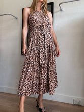 Load image into Gallery viewer, Zimmermann - Silk Super Eight High Neck Midi Dress - Leopard - 2
