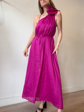 Load image into Gallery viewer, Aje - Quintessa Flower Midi Dress - Fuchsia - 10
