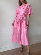 Load image into Gallery viewer, Oroton - Silk SS Shirt Midi Dress - Candy Pink - 12
