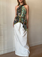 Load image into Gallery viewer, Alemais - Cece Spliced Silk Top w Tie - Multi - 6 - RRP$590
