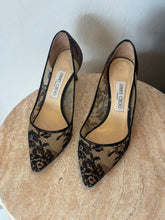 Load image into Gallery viewer, Jimmy Choo - Romy Lace Pumps - Black Lace - 38
