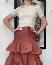 Load image into Gallery viewer, Zimmermann - SS Ribbed Top - Gold - 1
