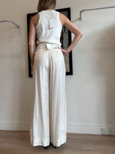Load image into Gallery viewer, Zimmermann - The Lovestruck Wide Leg Pants - Ecru/Black Stripe - 1 - NWT - RRP$550

