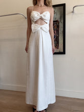 Load image into Gallery viewer, Zimmermann - Linen Double Bow Midi dress - Ivory - 0
