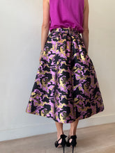 Load image into Gallery viewer, Baum und Pferdgarten - Metallic Abstract Full Skirt - Black/Pink - 40

