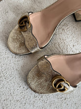 Load image into Gallery viewer, Gucci - Metalic Double G Sandals - Gold - 41 - RRP$1,400
