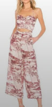 Load image into Gallery viewer, Zimmermann - Kali Hawaiian Linen Jumpsuit - Burgundy Hawaii print on white - 1
