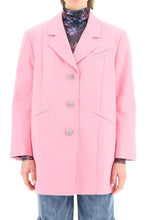 Load image into Gallery viewer, Ganni - Cotton On Blazer - Pink with Rose Buttons - xxs/xs - RRP: $720
