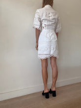 Load image into Gallery viewer, Pasduchas - SS Embroidery Mini Dress - White - 6

