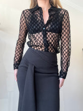 Load image into Gallery viewer, Rachel Gilbert -Neve Drape Front Midi Skirt - Black - 1 - RRP$699
