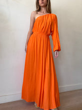 Load image into Gallery viewer, Mara Hoffman - One Shoulder Maxi Dress - Orange - S
