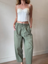 Load image into Gallery viewer, Bassike - Light Cargo Pants - Green - 1
