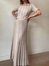 Load image into Gallery viewer, Zimmermann - Illuminate Mouline Knit Top (0)  &amp; Skirt (1) Set - Multi - 1
