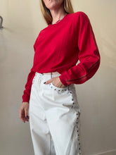 Load image into Gallery viewer, Nagnata - LS Cotton Top - Red - XS
