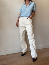 Load image into Gallery viewer, Assembly Label - Wide Leg Jeans - Ivory - 28
