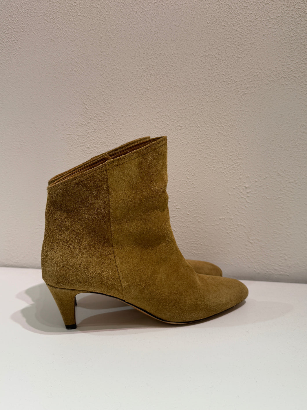 Isabel Marant - Dripi Suede Ankle Boots - sand - 38 - RRP$1,050