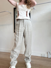 Load image into Gallery viewer, Viktoria &amp; Woods - Linen Pants - Natural - 8
