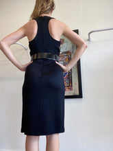 Load image into Gallery viewer, Vintage Versace - Cocktail Dress w Belt - Black - 38
