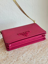 Load image into Gallery viewer, Prada - Mini Saffino Leather Bag on Chain - Pink - S
