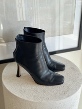 Load image into Gallery viewer, Scanlan Theodore - Square Toe Leather Ankle Boots - Navy - 39 - RRP$750
