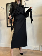 Load image into Gallery viewer, Scanlan Theodore - Classic Pencil Maxi Skirt - Black - 10
