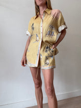 Load image into Gallery viewer, Alemais - Sunset Shades Shirt (10) &amp; Shorts(8) Set - Butter Yellow - 8/10
