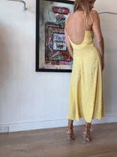 Load image into Gallery viewer, Sandro - Crystal Embellished RuchedDress - Yellow - 36
