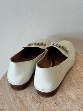 Load image into Gallery viewer, Mimco - Jewelled Loafers - Ivory - 40
