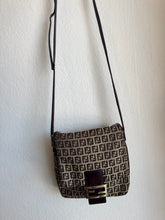 Load image into Gallery viewer, Vintage Fendi - Zucchino Canvas Leather Shoulder Bag - Brown - S
