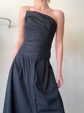 Load image into Gallery viewer, Rachel Gilbert - Horizontal Tuck Pleating Bustier - Black - 1

