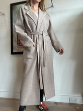 Load image into Gallery viewer, Rebecca Vallance - Light Knit Coatigan w belt - Light Brown - S
