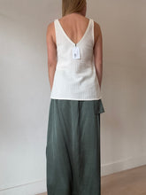 Load image into Gallery viewer, Luxe De Valentina - V Neck Kniited Tank Top - Ivory - 10
