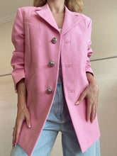 Load image into Gallery viewer, Ganni - Cotton On Blazer - Pink with Rose Buttons - xxs/xs - RRP: $720
