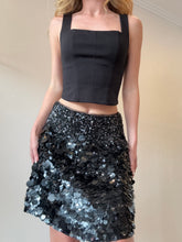 Load image into Gallery viewer, Aje - Sequins Cherie Mini Skirt - Black - 10 - RRP$525
