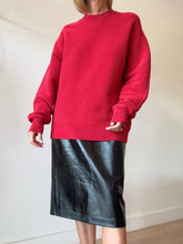 Load image into Gallery viewer, Nagnata - Oversize Stripe Sweatshirt - Red - s
