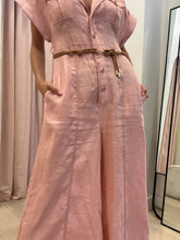Load image into Gallery viewer, Zimmermann -  SS Linen Jumpsuit w belt - Peach - 1
