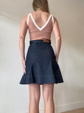 Load image into Gallery viewer, Scanlan Theodore - Denim Flared Mini Skirt - Dark Denim - 6
