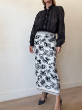 Load image into Gallery viewer, Zimmermann - Woollen Zodiac Midi Skirt - Cream/Black - 1
