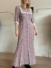 Load image into Gallery viewer, Rixo - Primrose Midi Dress - Chocolate - 10 - RRP$570
