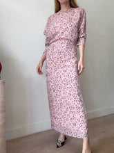 Load image into Gallery viewer, Raey - Silk Floral Midi Dress - Pink w small florals - 10

